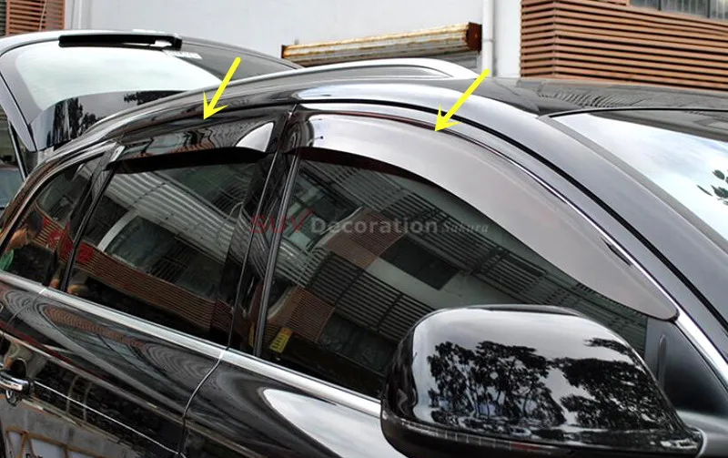 

4 шт., пластиковые дефлекторы окон для Audi Q7, 2016, 2017, 2018