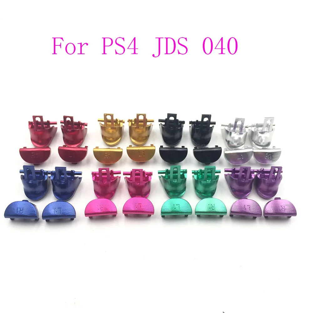 

Metal Aluminum L1 R1 L2 R2 Button Set For PS4 Slim Pro controller JDS JDM-040 Trigger Buttons
