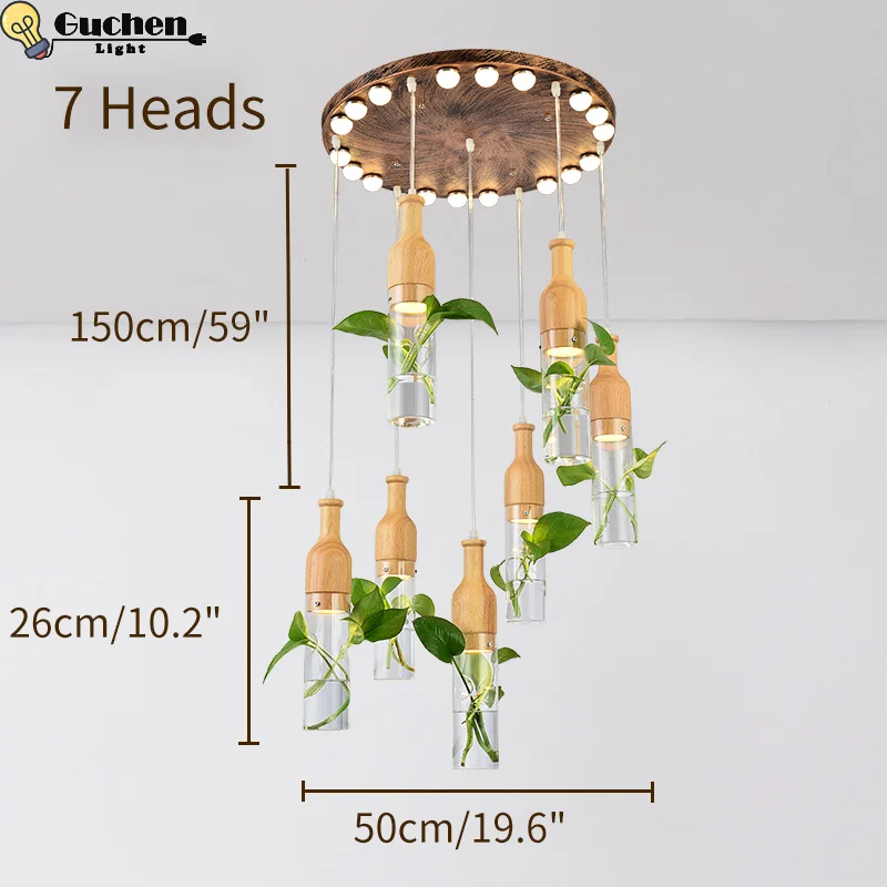 Стеклянная Подвесная лампа подвесной светильник в горшке для ресторана
