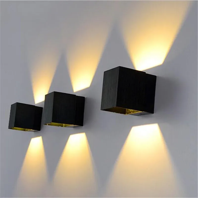 Современная короткая Алюминиевая СВЕТОДИОДНАЯ настенная лампа 3 Вт для гостиной