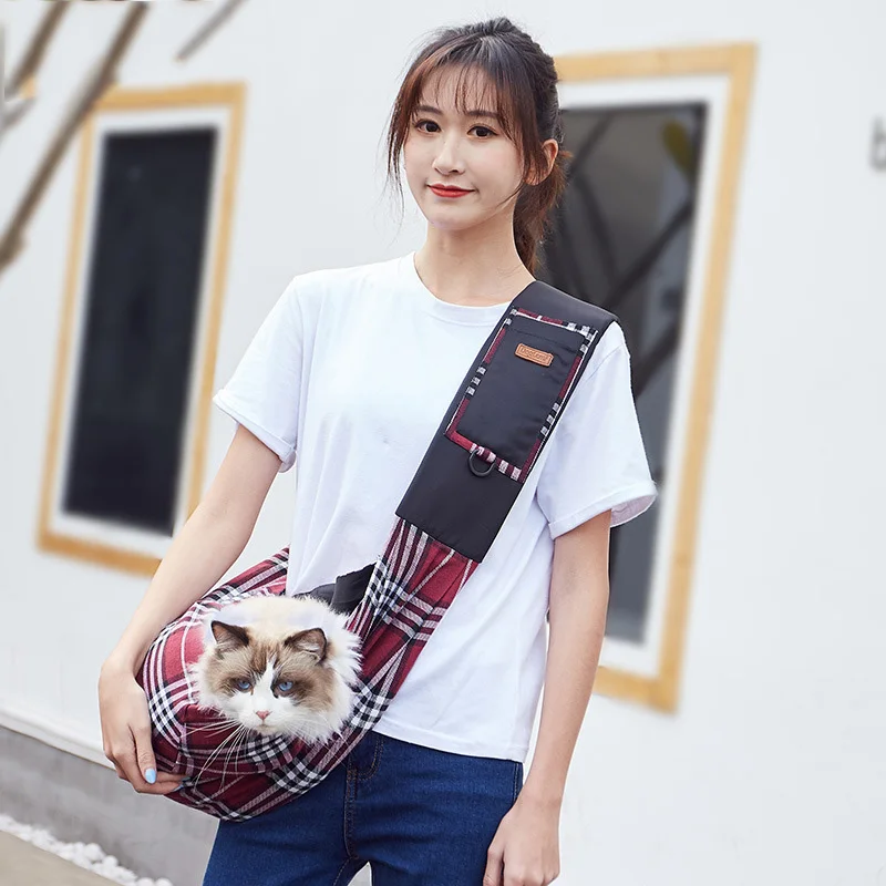 Плед Мода сумка для домашних животных дышащие Стропы жемчуг Хлопок Наплечная