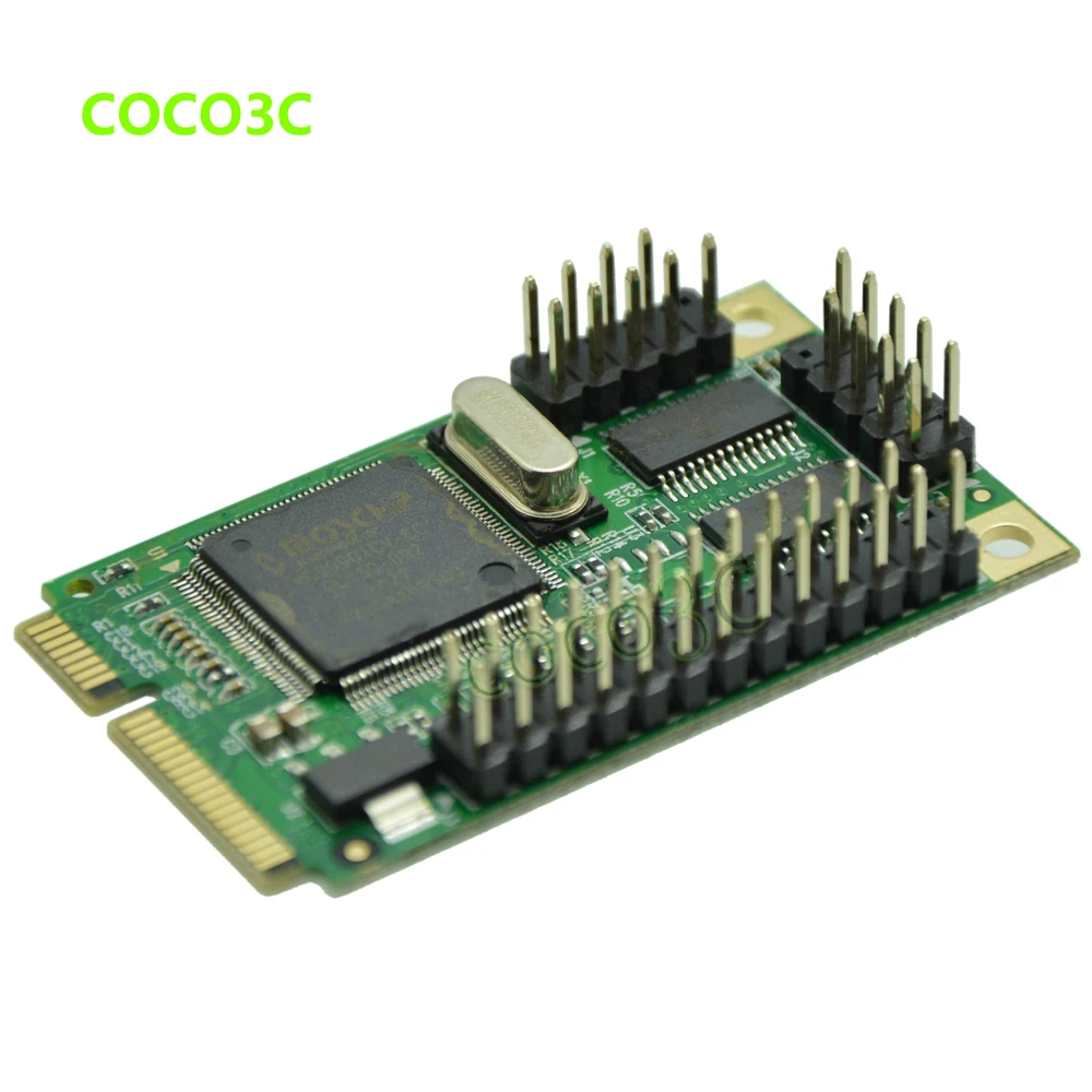 Mini PCIe 2 Serial + 1 параллельная плата контроллера ввода/вывода mini PCI-express на порт RS232 com