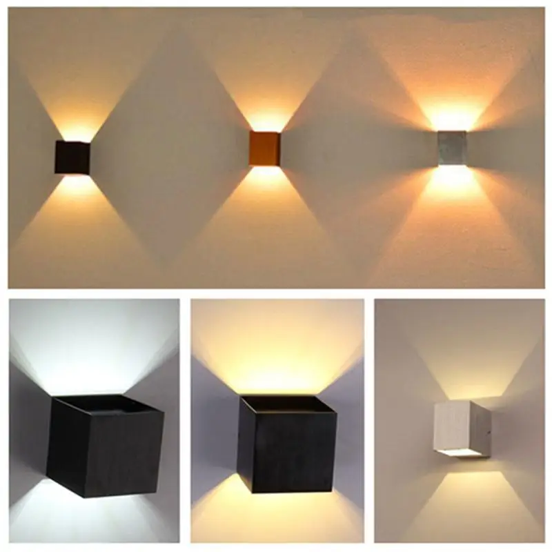 Светодиодные настенные бра Акрил Настенные светильники монтажа вверх и вниз