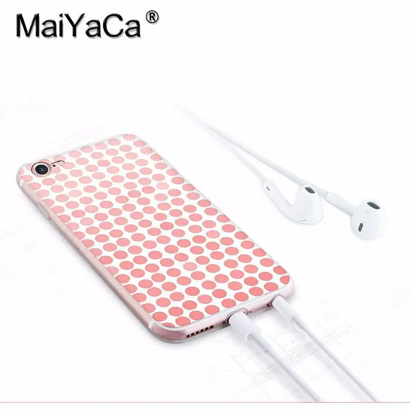 Высококачественный чехол MaiYaCa в горошек для телефона с креативным дизайном iphone SE