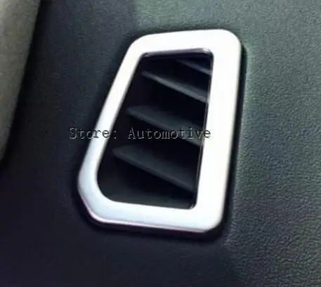 

2PCS Chrome Matte Interior Front Upper Air Condition Vent Outlet Frame Cover Trim For Land Rover Discovery Sport 2015 2016 2017