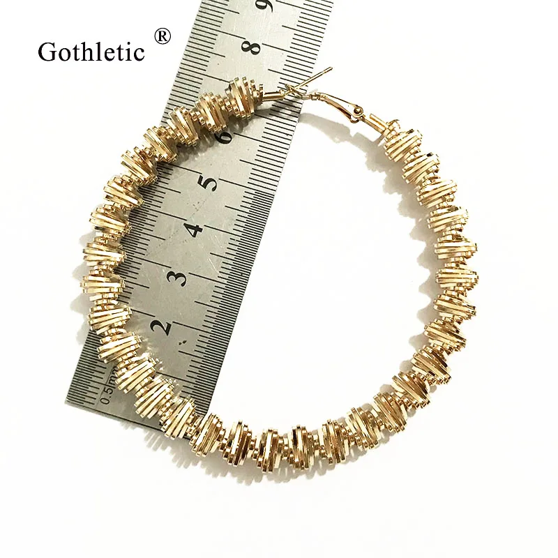 Женские металлические серьги кольца 50/70 мм|fashion hoop earrings|hoop earringshoop earrings gold |
