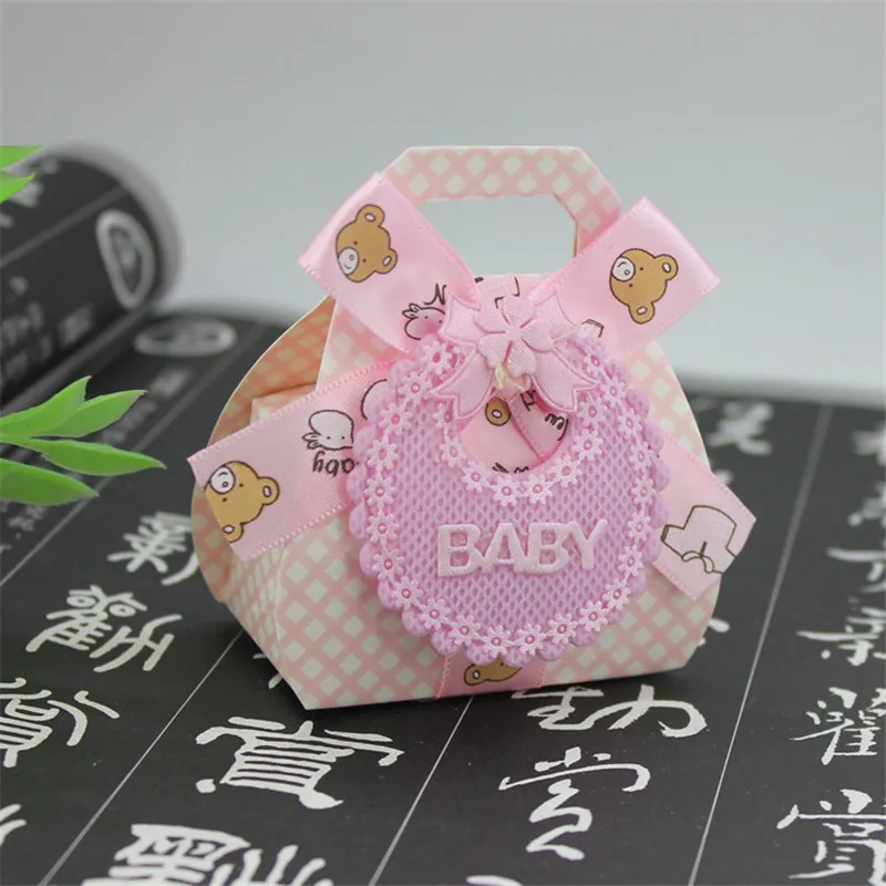 60 шт. медведь Форма DIY Бумага свадебный подарок на крестины Baby Shower вечерние пользу