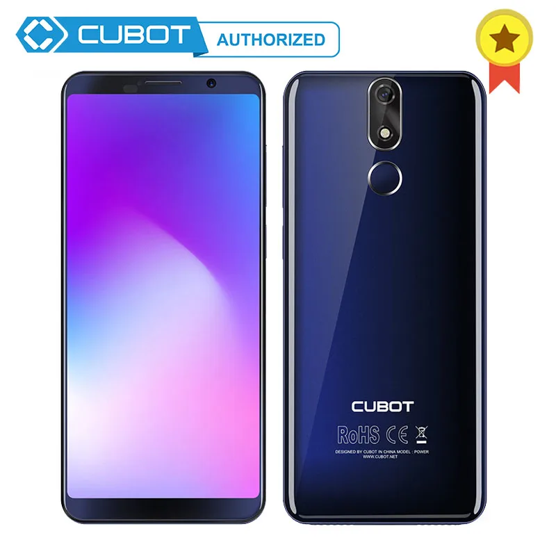 Cubot мощный аккумулятор 6000 мАч, Восьмиядерный процессор Helio P23, 6 ГБ ОЗУ, 128 Гб ПЗУ, Android 8,1, 18:9, 5,99 'FHD+ экран, телефон, двойной, 4G, мобильный телефон