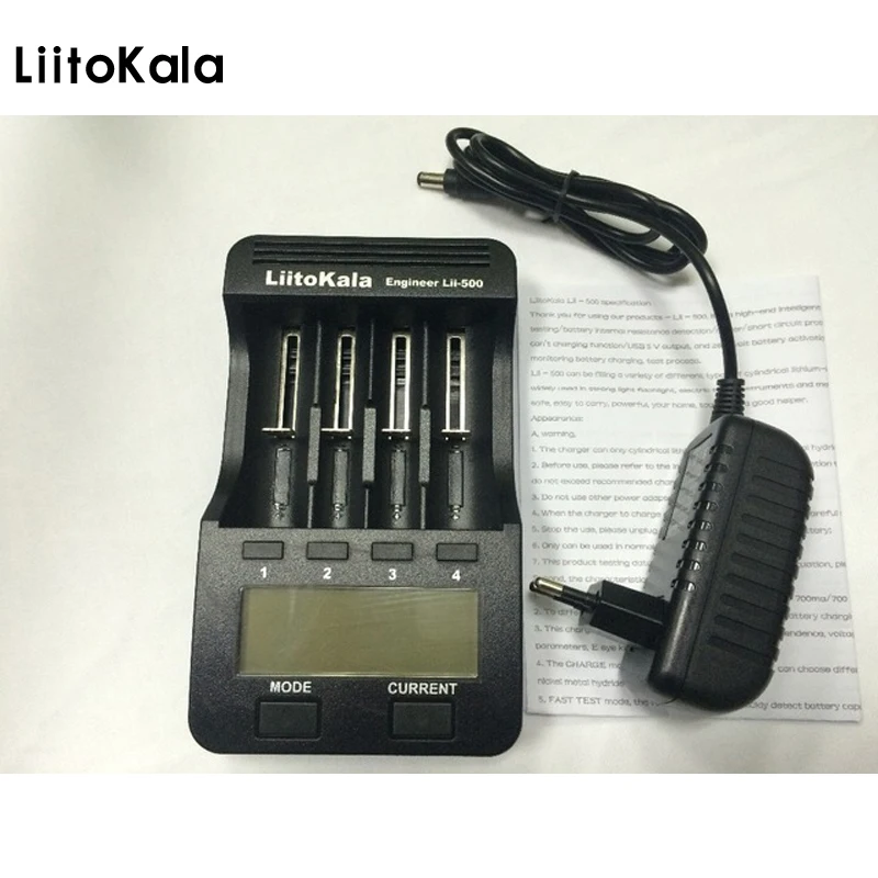 Liitokala Lii 500 lcd в 18650 18350 18500 16340 17500 25500 10440 14500 26650 1 2 aa aaa nimh аккумуляторная литиевая