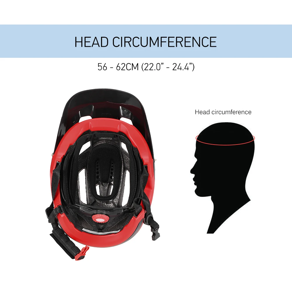 Легкий велосипедный шлем Lixada 16 вентиляционных отверстий со съемным козырьком