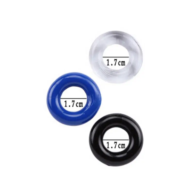 3 шт./упак. прекрасный пончик гибкие клейкие кольца на пенис член новые