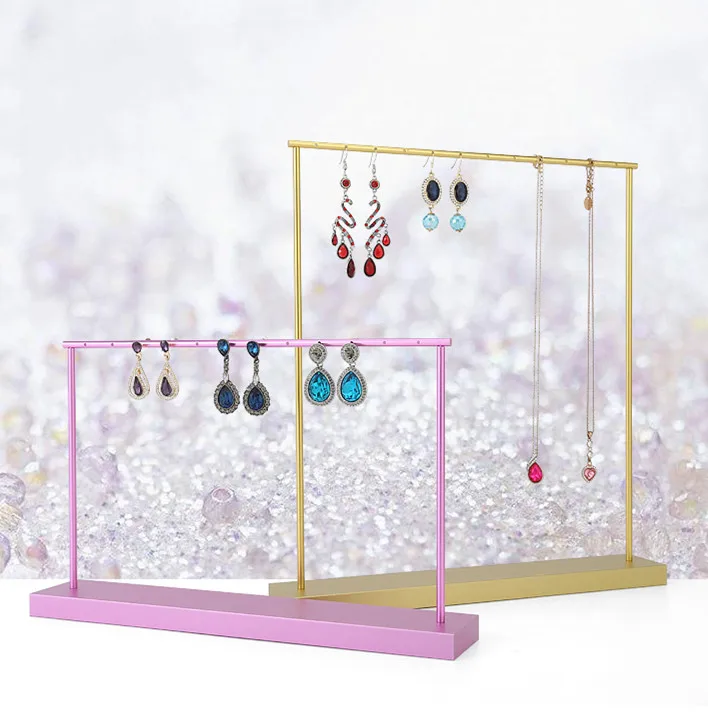 Metal 3 Colors Chain Pendant Display Holder Jewelry Stand Earrings Shelf | Украшения и аксессуары