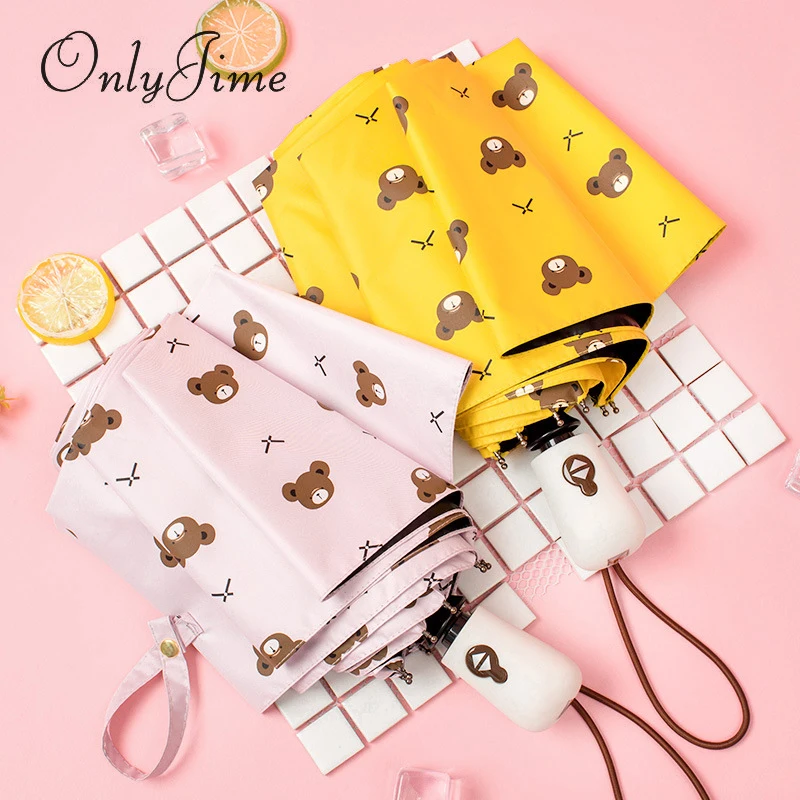 Автоматический зонт для детей Only Jime Kid Bear три складных зонта защиты от солнца два