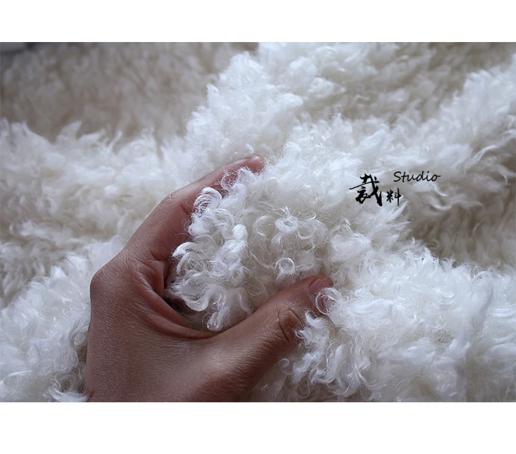 Имитация овечьей шерсти искусственный рис белый локон ткань высокого качества