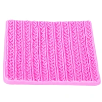 sweater fabric knitting texture biscuits embossed pad decorating lace mat tool silicone molds fondant cake decorating ft 1117