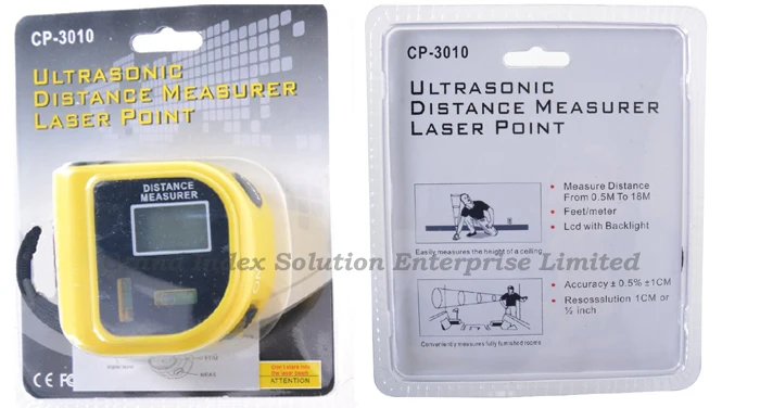Ручной ультразвуковой измеритель расстояния с лазерной точки прицеливания STCP3010