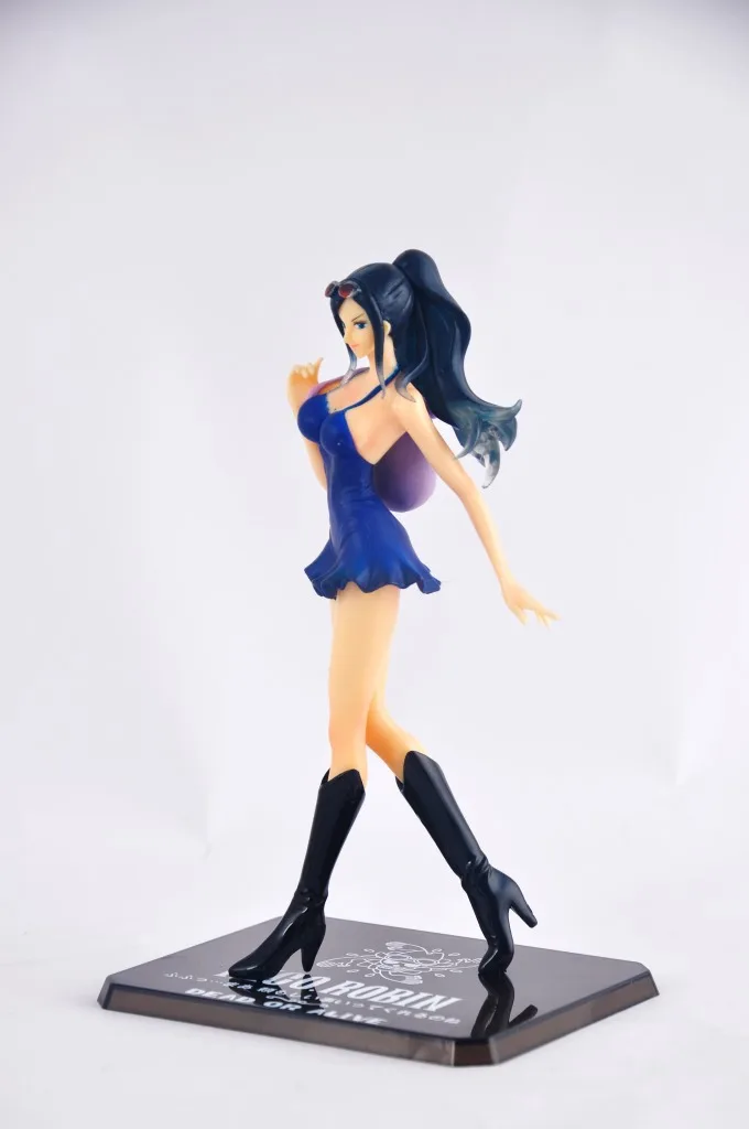 Бесплатная доставка симпатичное цельное синее платье красивая фигурка из ПВХ