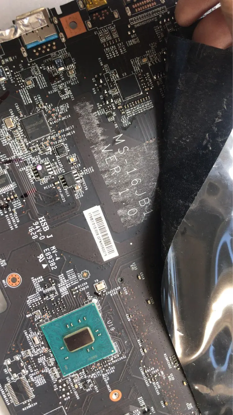 Abdo Процессор. I7 7700HQ gtx1060m 6G ms-16jb1 Материнская плата msi GE62VR GE72VR ноутбук материнская плата ver ТЕСТ ОК