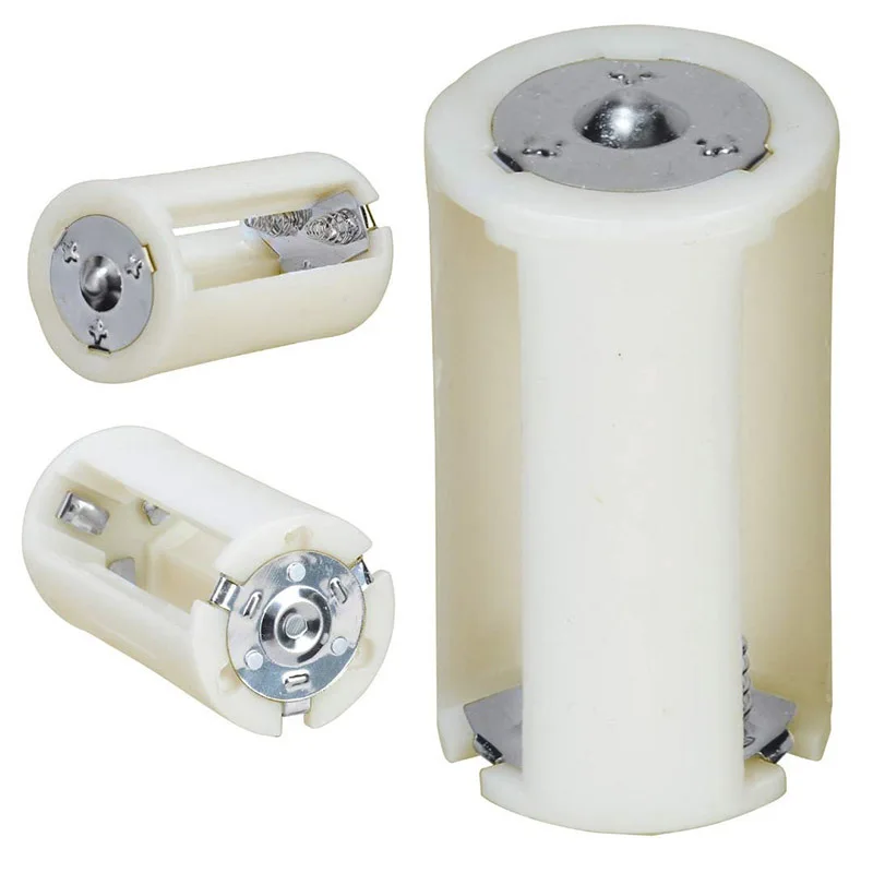 Новый Улучшенный полупрозрачный адаптер для батарей типа АА до размера D чехол