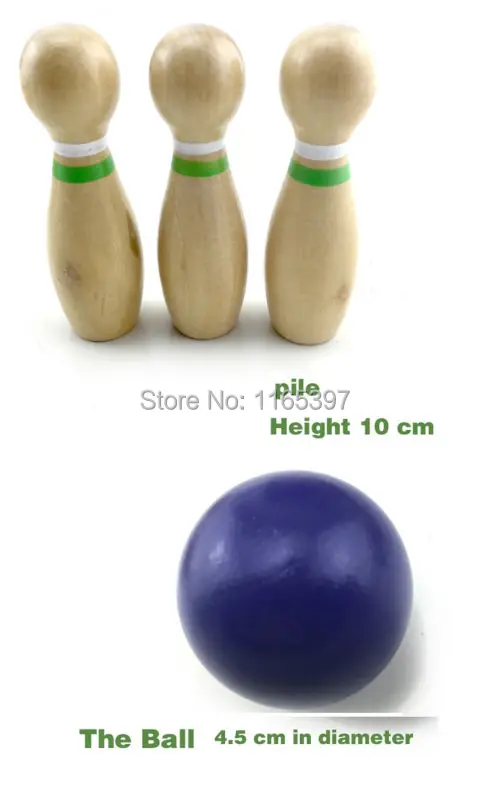 1 шт. забавные детские деревянные игрушки для боулинга Монтессори сенсорные