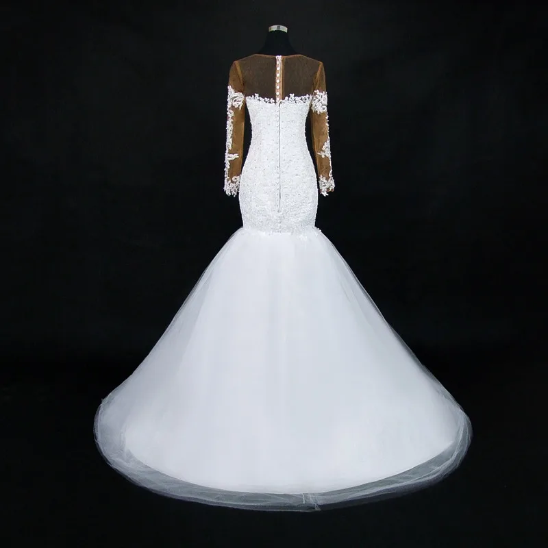 Новые африканские Свадебные платья Русалочки с прозрачной горловиной и