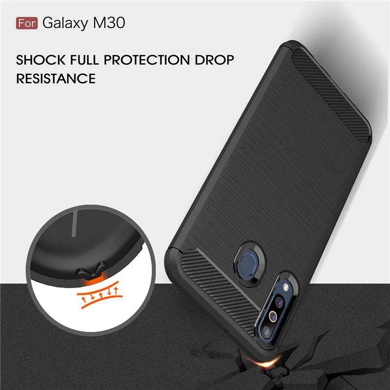Мягкие силиконовые ТПУ чехлы для samsung Galaxy M30 чехол противоударное покрытие
