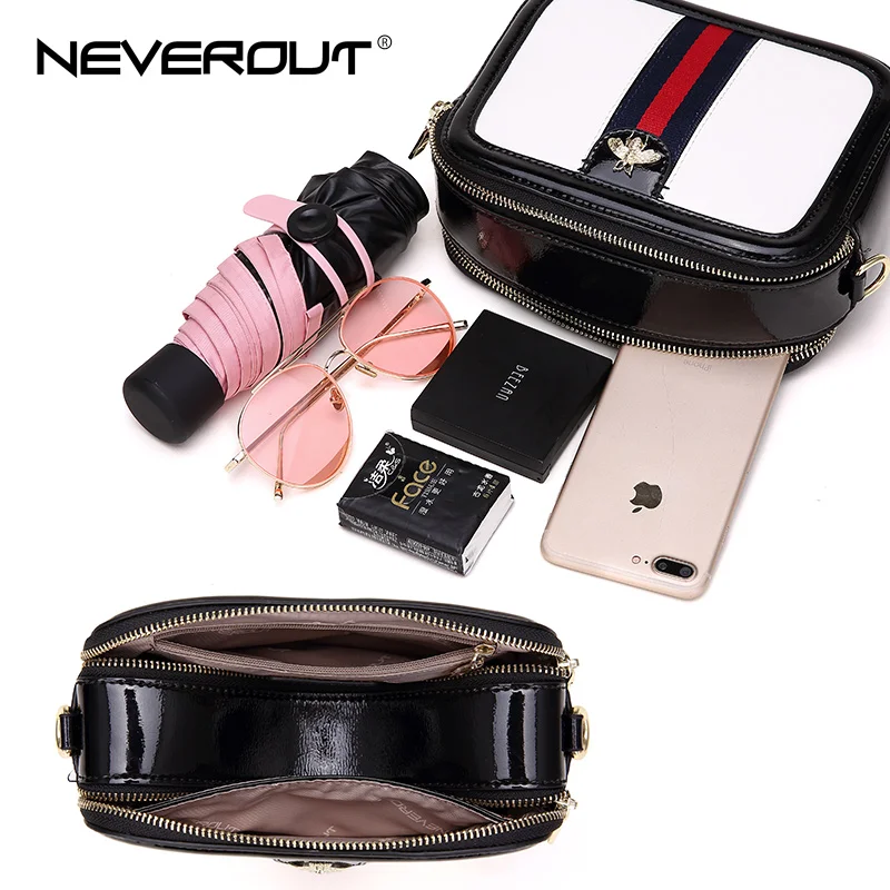 NEVEROUT бренд небольшая сумка на плечо для Для женщин Разделение кожаные женские
