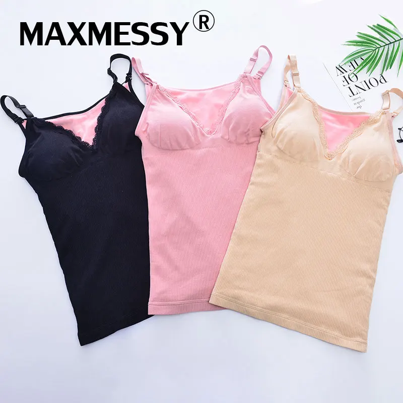 MAXMESSY удобные с глубоким v образным вырезом теплое нижнее белье для Для женщин