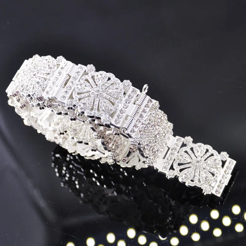 Новинка стразы свадебный пояс полый цветок полный кристалл для свадебного