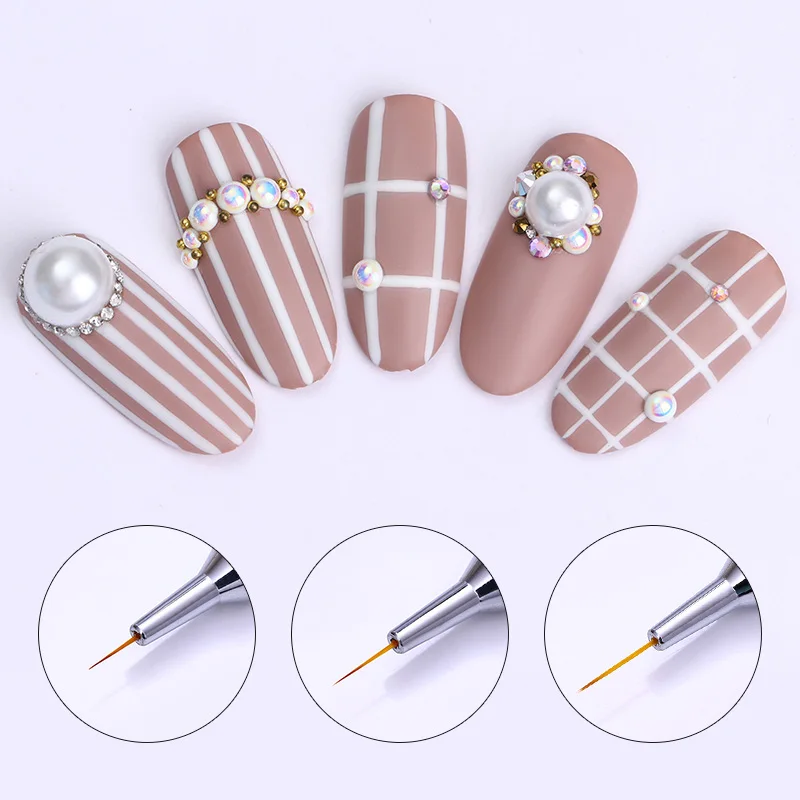 1 шт. кисточка для нанесения гель лайнера на ногти|acrylic pen|drawing brushnail art brushes tool |