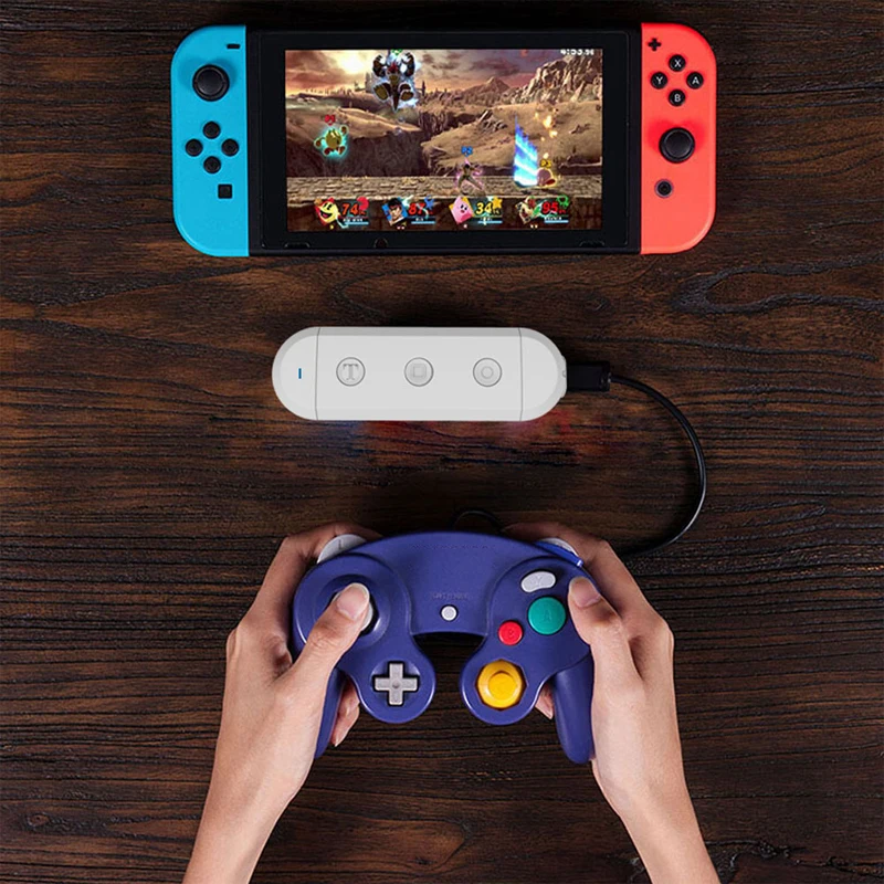 Беспроводной Bluetooth GC адаптер для Gamecube/Wii/NES/SNES классический контроллер Nintendo Switch