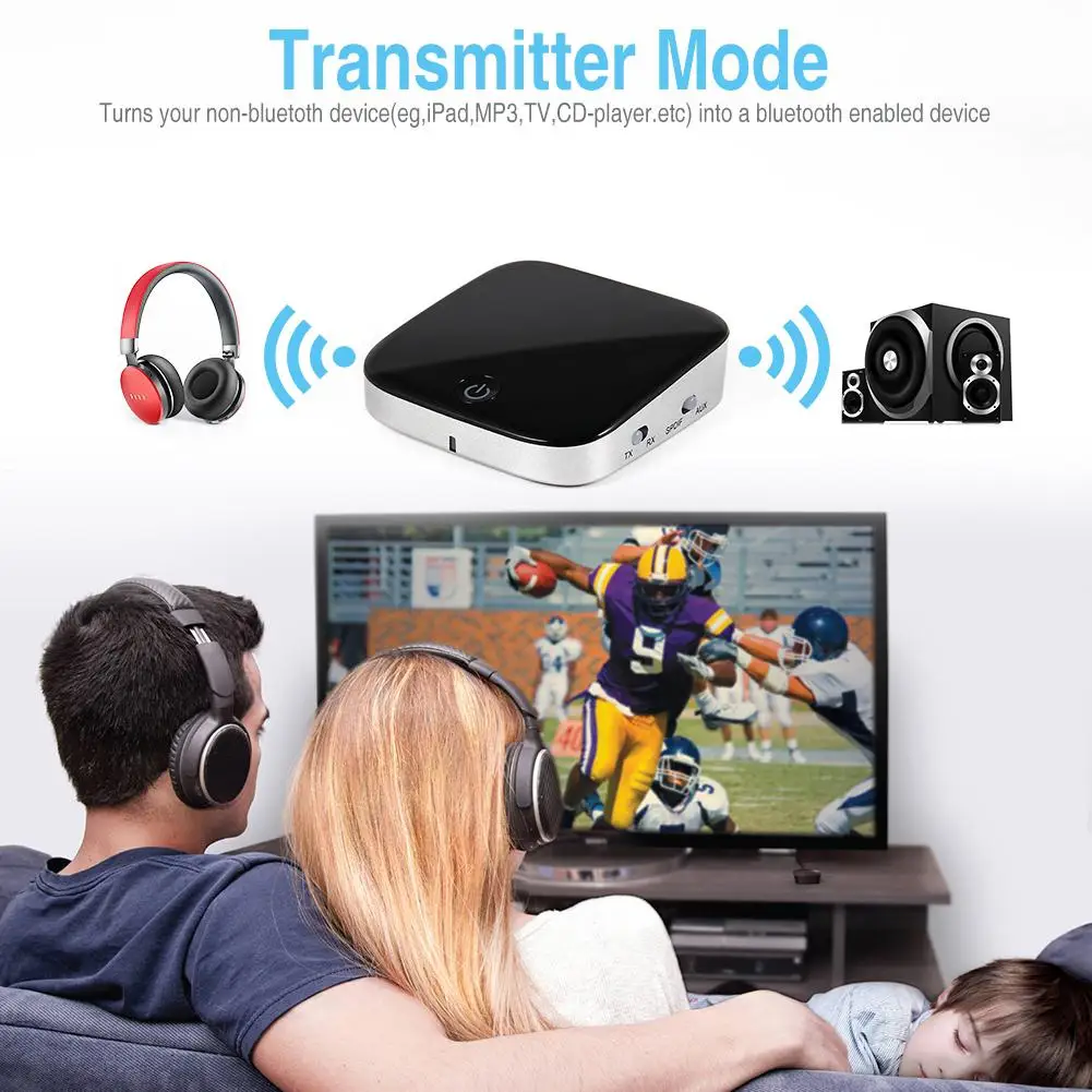 Беспроводной аудио адаптер 2 в 1 bluetooth передатчик приемник с оптическим Toslink/SPDIF 3 5
