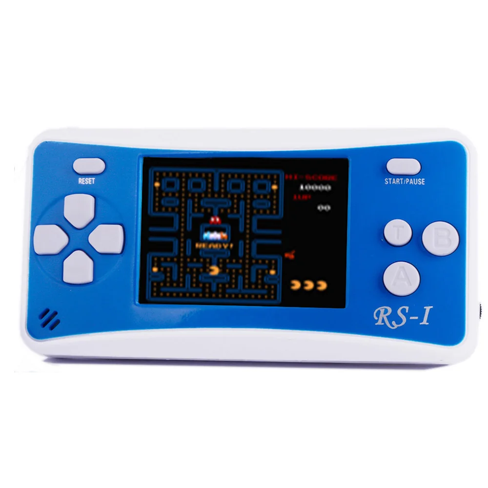Синий RS-1 игровая консоль JJFUN Mini tv, портативный игровой плеер для семейного отдыха, видеоигровая система, контроллер 152 игр, 2,5 дюйма, ЖК-дисплей - Цвет: Синий