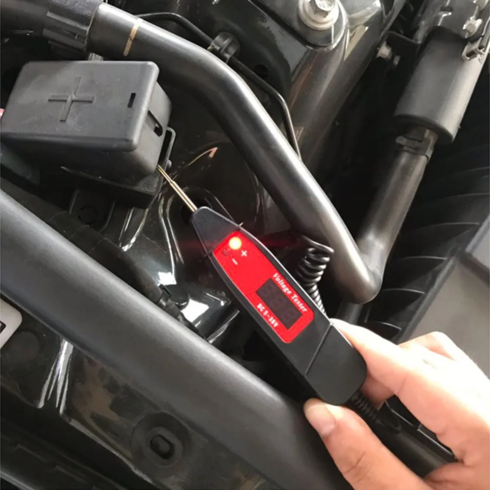 Универсальный 5-36V lcd Цифровой Тестер цепи Измеритель Напряжения Ручка Автомобильный сканер цепи датчик мощности автомобильный диагностический инструмент#291208