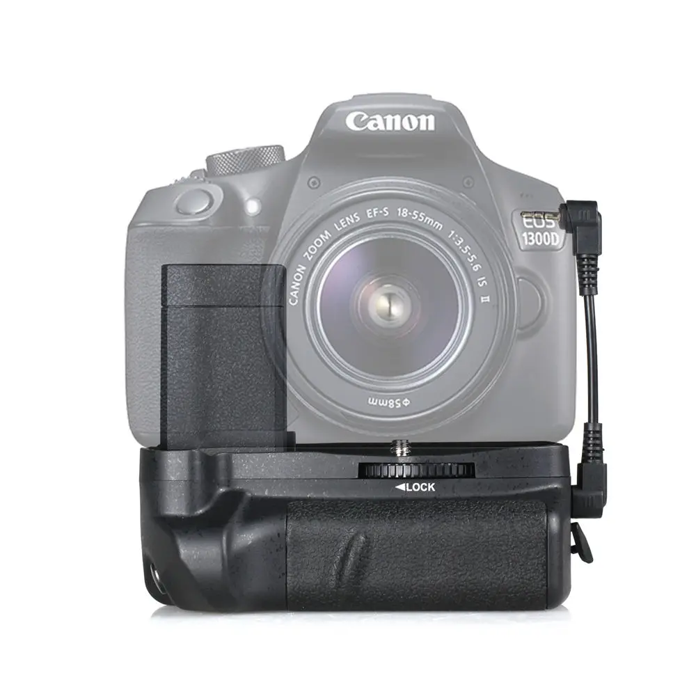 Батарейная ручка для Canon 1100D 1200D 1300D Rebel T3 T5 T6 Kiss X50 DSLR | Электроника