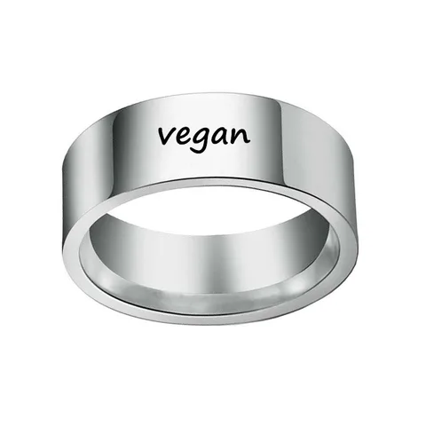 2019 веганское кольцо, вегетарианские кольца, здоровая жизнь, Прямая поставка YLQ6581