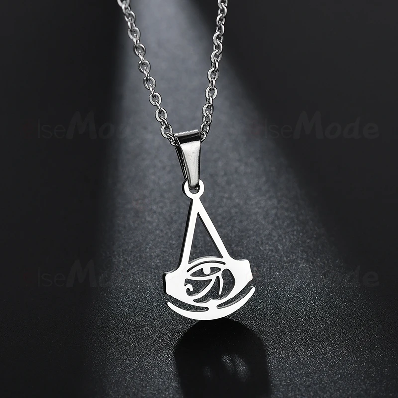 Ожерелье ELSEMOD с подвеской из нержавеющей стали и титана золотого цвета|Ожерелья