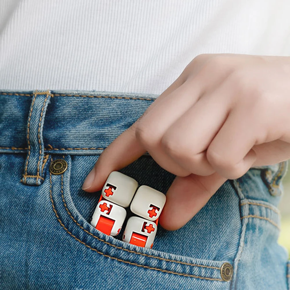 100% кубики Xiaomi mitu Спиннер пальцы кирпичи интеллектуальные игрушки умные для