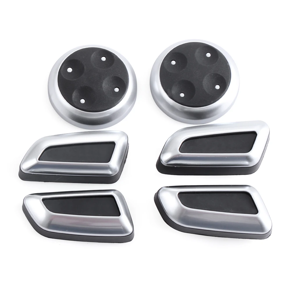 6 шт./компл. ABS хромированный переключатель кнопки регулировки сиденья для Volkswagen VW