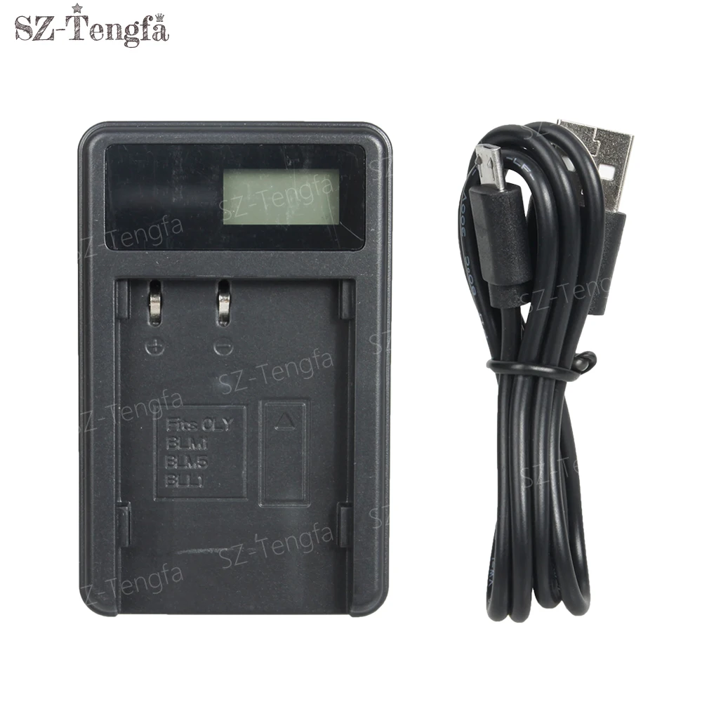 LCD USB cable charger BLM5 for Olympus E300 E330 E500 Battery | Электроника