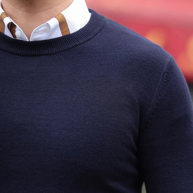 New 2017 Autumn Winter Fashion O neck Sweater Men Knitted High Elastic Mens Sweaters Pullovers pull homme KS04 | Мужская одежда