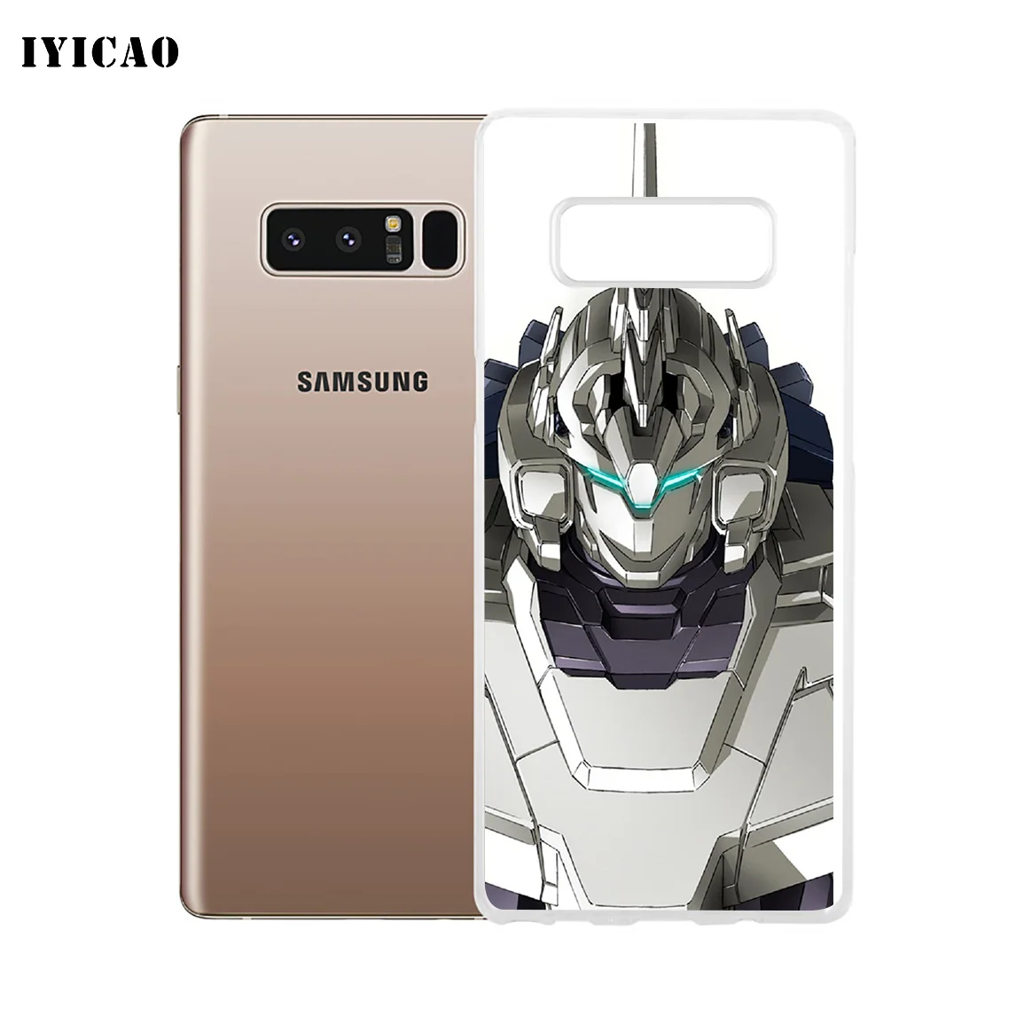 IYICAO Gundam Мягкий силиконовый чехол для телефона Samsung A5 A6 Plus A7 A8 A9 J3 J5 J7 Note 8 9 TPU