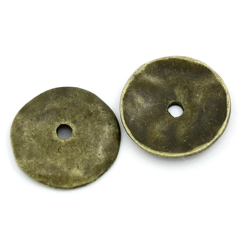 

8SEASONS Spacer Beads Round Antique Bronze 13x2mm,Hole:Approx 1.5mm,90PCs (B26850)