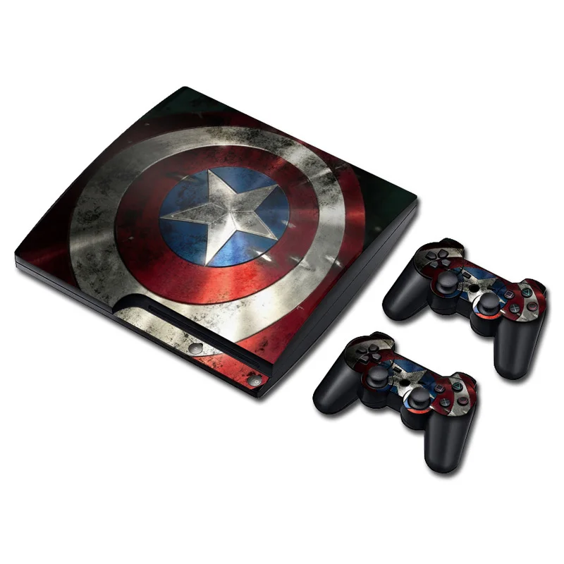 TN-PS3SLIM-3276 Низкая цена, горячая Распродажа, Виниловая наклейка для PS3, тонкая консоль и наклейка для контроллера - Цвет: TN-PS3SLIM-3276
