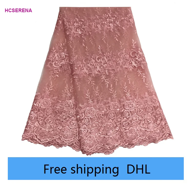 Promotion ! 5 yards/lot green african net lace fabric nigerian 2019 high quality for wedding dress | Дом и сад