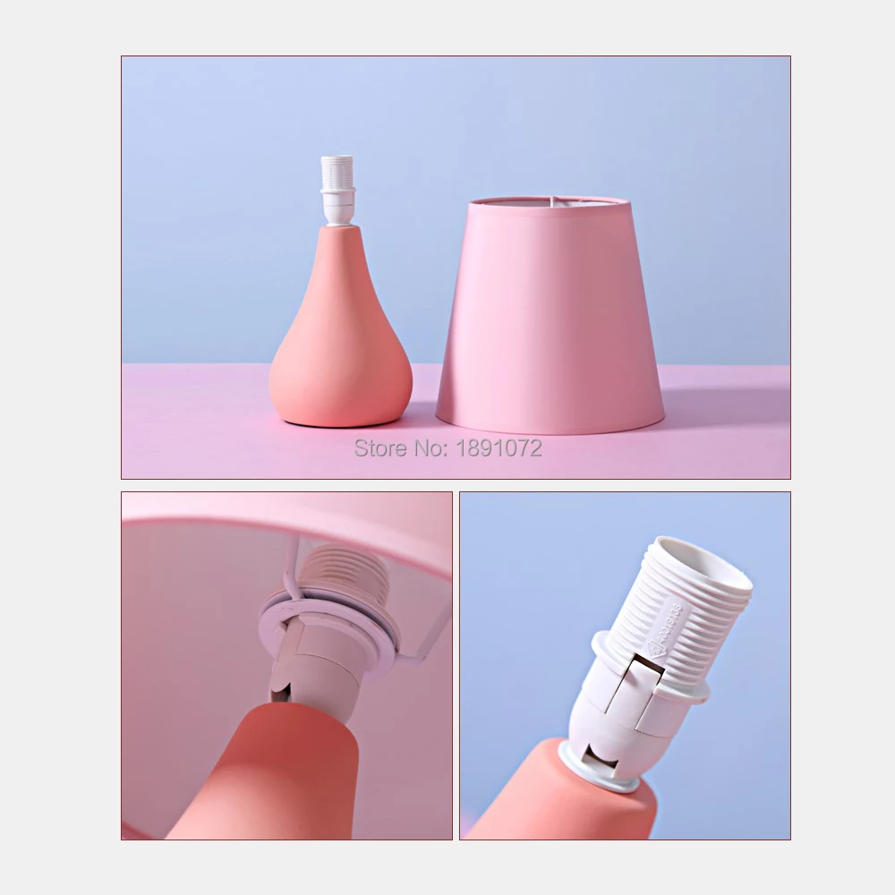 Joysfurd Baby Pink милые Макарон настольные лампы светодиодные внутреннего освещения