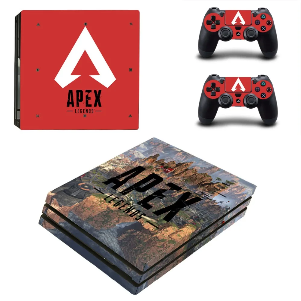 Виниловая наклейка APEX Legends PS4 Pro для консоли Playstation 4 и 2 контроллера Pro|Наклейки| |