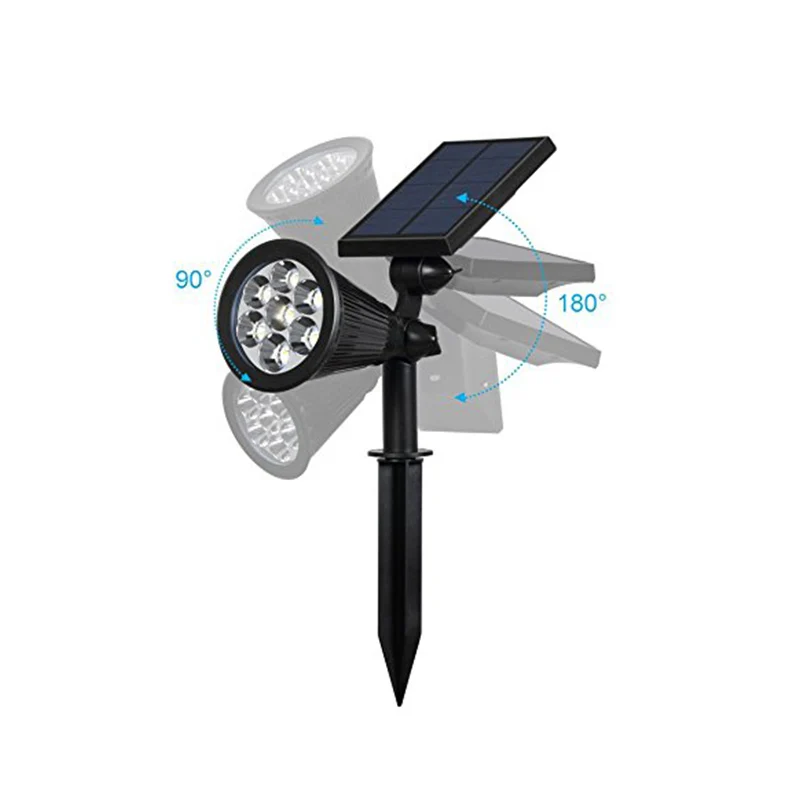 CLAITE 7 светодиодных солнечных садовых огней цветов Водонепроницаемый