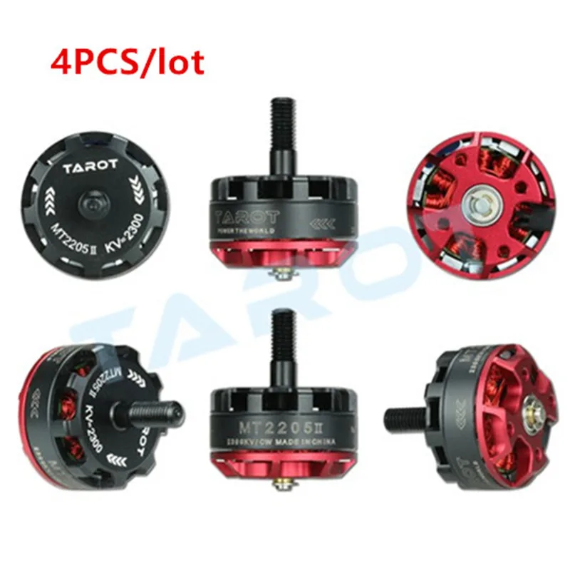 4 шт. Tarot MT2205 II 2300KV бесщеточный двигатель вентилятора CW/CCW TL400H14 & TL400H15 для DIY RC Mini Racing