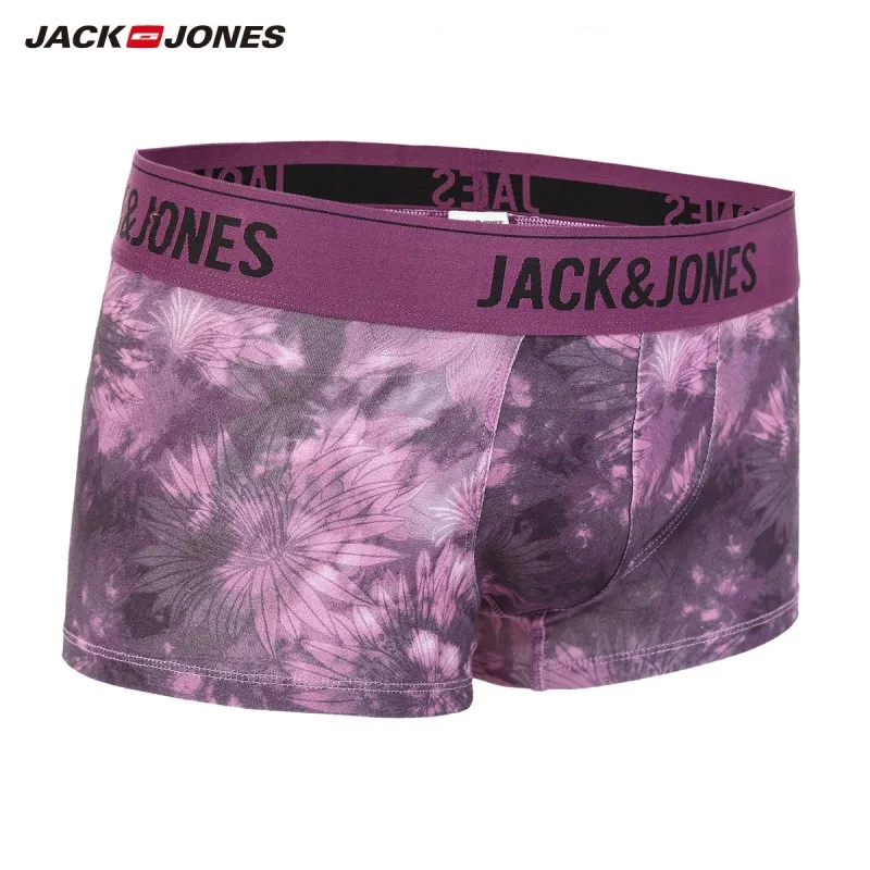 JackJones мужское трикотажное нижнее белье с принтом из легкого стрейчевого хлопка